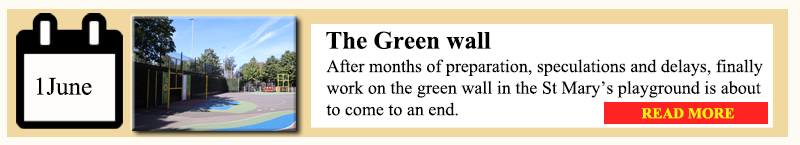 work on green wall ends